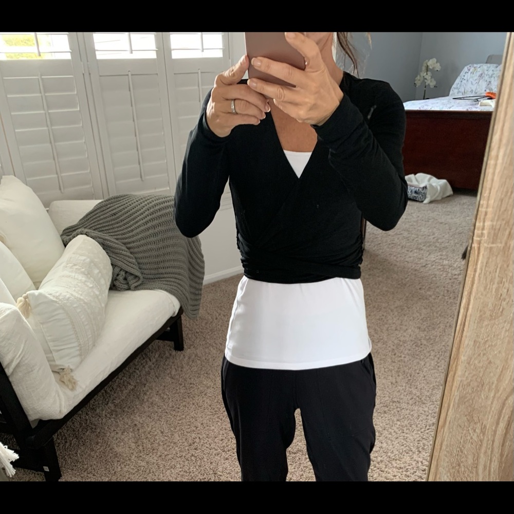 Alice and Olivia wrap ballerina sweater